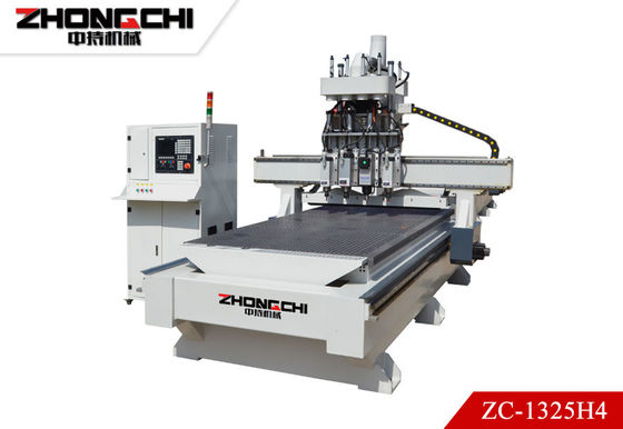 ZC-1325H4 Machine de découpe CNC à quatre têtes Machine de sculpture en bois CNC